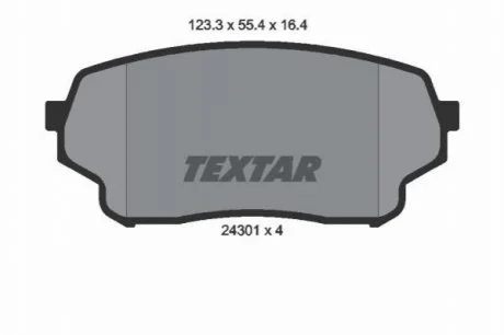 Гальмівні колодки дискові TEXTAR 2430101