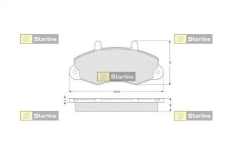 Гальмівні колодки дискові STARLINE BD S039 (фото 1)