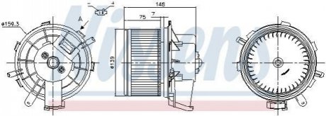 Вентилятор салона NISSENS 87290