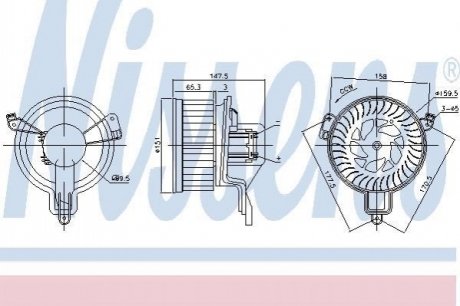 Вентилятор салону NISSENS 87259