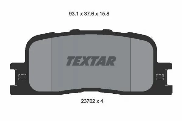 Гальмівні колодки дискові TEXTAR 2370201 (фото 1)