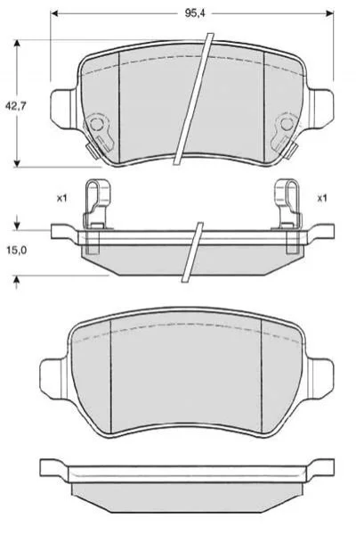 Гальмівні колодки дискові STARLINE BD S320 (фото 1)