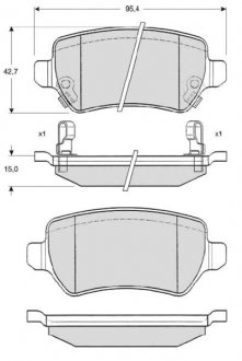 Гальмівні колодки дискові STARLINE BD S320 (фото 1)