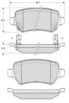 Гальмівні колодки дискові STARLINE BD S320