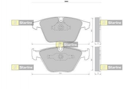 Гальмівні колодки дискові STARLINE BD S410