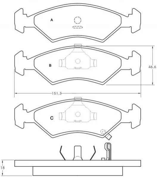 Гальмівні колодки дискові STARLINE BD S411 (фото 1)