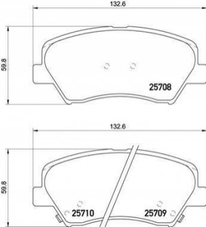 Гальмівні колодки дискові BREMBO P30 073