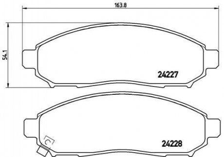 Гальмівні колодки дискові BREMBO P56 059 (фото 1)