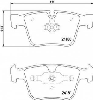 Гальмівні колодки дискові BREMBO P50 116