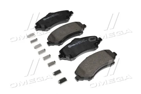 Колодка торм. диск. DODGE NITRO 2.8CRD 07-,JEEP CHEROKEE 2.8CRD 08- передн. (пр-во) BREMBO P11 022