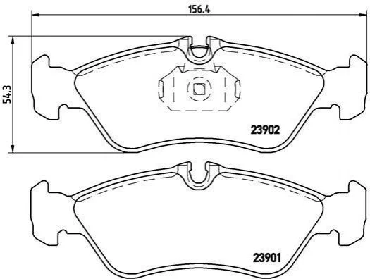 Гальмівні колодки дискові BREMBO P50 082 (фото 1)
