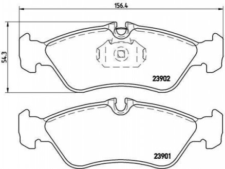 Гальмівні колодки дискові BREMBO P50 082