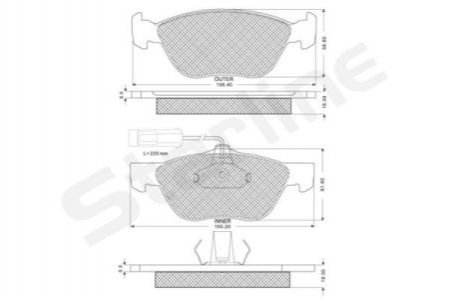 Гальмівні колодки дискові STARLINE BD S162