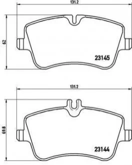 Гальмівні колодки дискові BREMBO P50 045