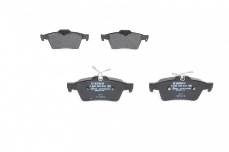 Колодка торм. диск. FORD FOCUS, MAZDA 3,5, OPEL VECTRA C, RENAULT LAGUNA задн. BOSCH 0986495216 (фото 1)