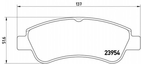 Колодка торм. диск. CITROEN C3, C4, DS3 PEUGEOT 206, 207 передн. BREMBO P61 066