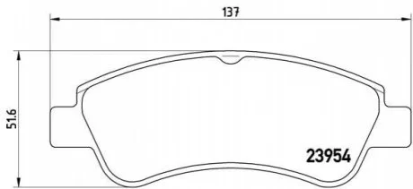 Колодка торм. диск. CITROEN C3, C4, DS3 PEUGEOT 206, 207 передн. (пр-во) BREMBO P61 066