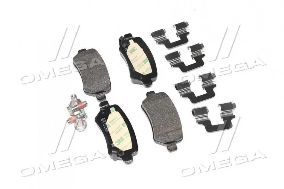 Колодка торм. диск. OPEL ASTRA G задн. (пр-во) BREMBO P59 038 (фото 1)