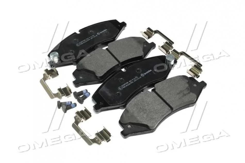 Колодка торм. диск. LANDROVER DISCOVERY 09-,RANGE ROVER 06- передн. (пр-во) BREMBO P44 022 (фото 1)