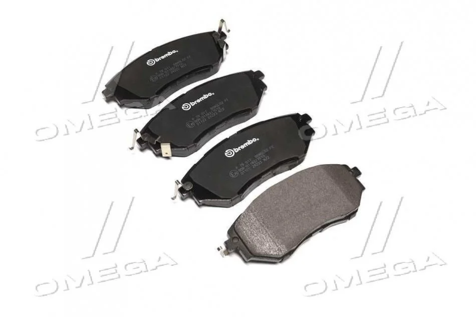 Колодка торм. диск. SUBARU LEGACY IV передн. (пр-во) BREMBO P78 017 (фото 1)
