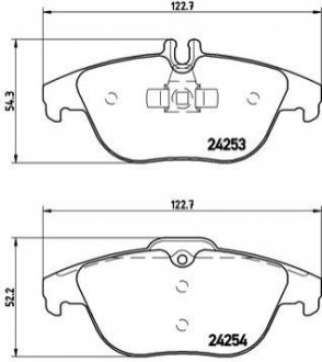 Гальмівні колодки дискові BREMBO P50 068