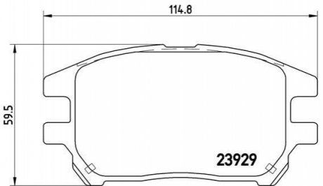 Гальмівні колодки дискові BREMBO P56 050