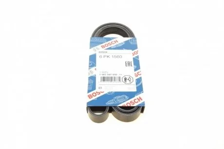 Ремінь п-клиновий 6pk1560 (Вир-во Bosch) BOSCH 1 987 947 950