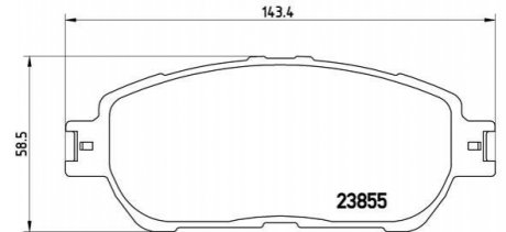 Гальмівні колодки дискові BREMBO P83 105