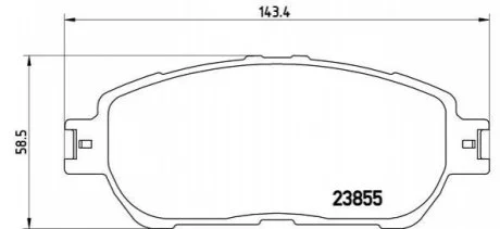Гальмівні колодки дискові BREMBO P83 105