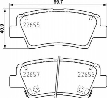 Гальмівні колодки дискові BREMBO P30 103