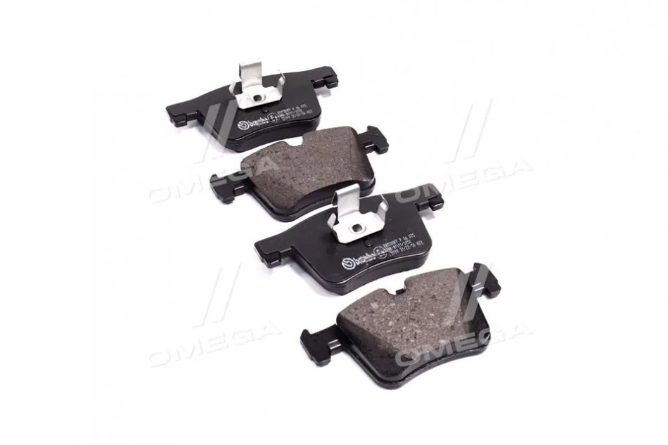 Колодка торм. диск. BMW X3 20 DX, 20IX, BIS 10/11-,X3 35IX (F25) 2011- передн. (пр-во) BREMBO P06 075 (фото 1)