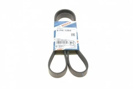 Ремень п-клиновой 6pk1293 (пр-во Bosch) BOSCH 1 987 948 487