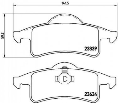 Гальмівні колодки дискові BREMBO P37 006