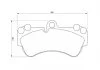 Колодка торм. диск. PORSCHE,VW CAYENNE (955),TOUAREG (7LA, 7L6, 7L7), передн. (пр-во Bosch) BOSCH 0986424740 (фото 2)