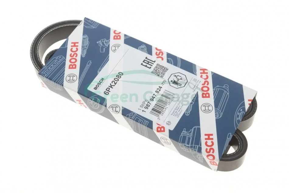 Ремінь поліклін. 6PK2080 (вир-во Bosch) BOSCH 1 987 947 824 (фото 1)