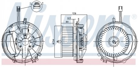 Вентилятор салона NISSENS 87256