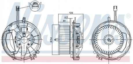 Вентилятор салона NISSENS 87256