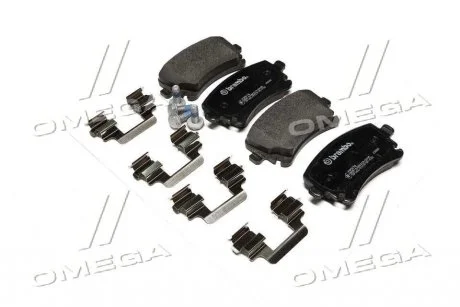 Колодка торм. диск. AUDI, VW T5 задн. (пр-во) BREMBO P85 076