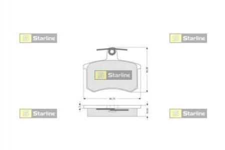 Гальмівні колодки дискові STARLINE BD S080