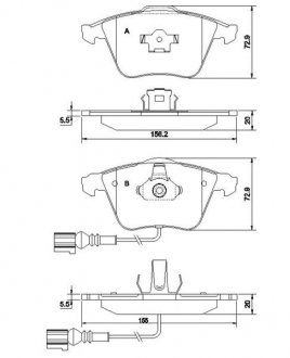 Гальмівні колодки дискові STARLINE BD S837P (фото 1)