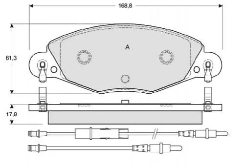 Гальмівні колодки дискові STARLINE BD S346 (фото 1)