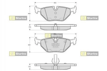 Гальмівні колодки дискові STARLINE BD S270