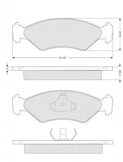 Гальмівні колодки дискові STARLINE BD S040