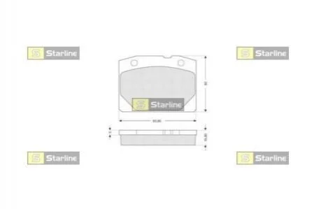 Гальмівні колодки дискові STARLINE BD S196 (фото 1)