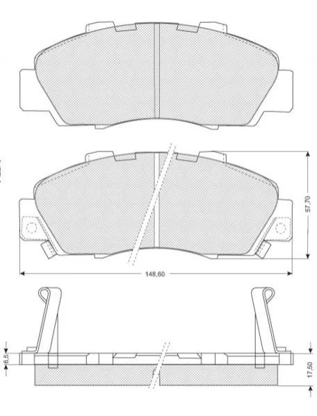 Гальмівні колодки дискові STARLINE BD S214 (фото 1)
