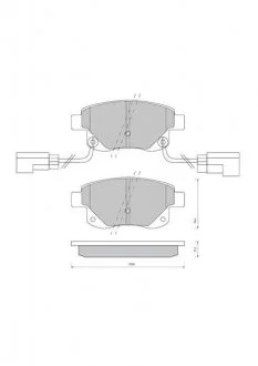 Колодки тормозные дисковые, к-кт. STARLINE BD S850P