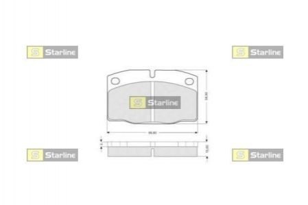 Гальмівні колодки дискові STARLINE BD S021