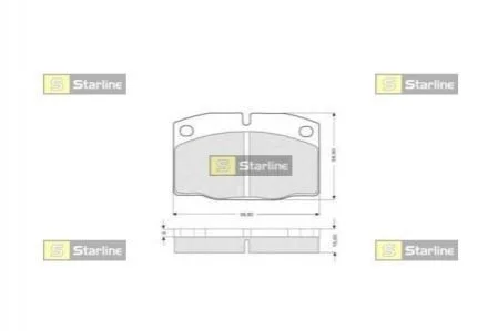 Гальмівні колодки дискові STARLINE BD S021