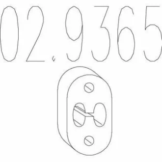 Гумовий елемент кріплення MTS 02.9365