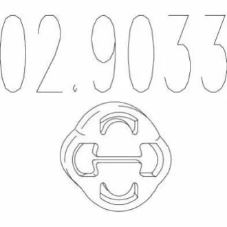 Гумовий елемент кріплення MTS 02.9033